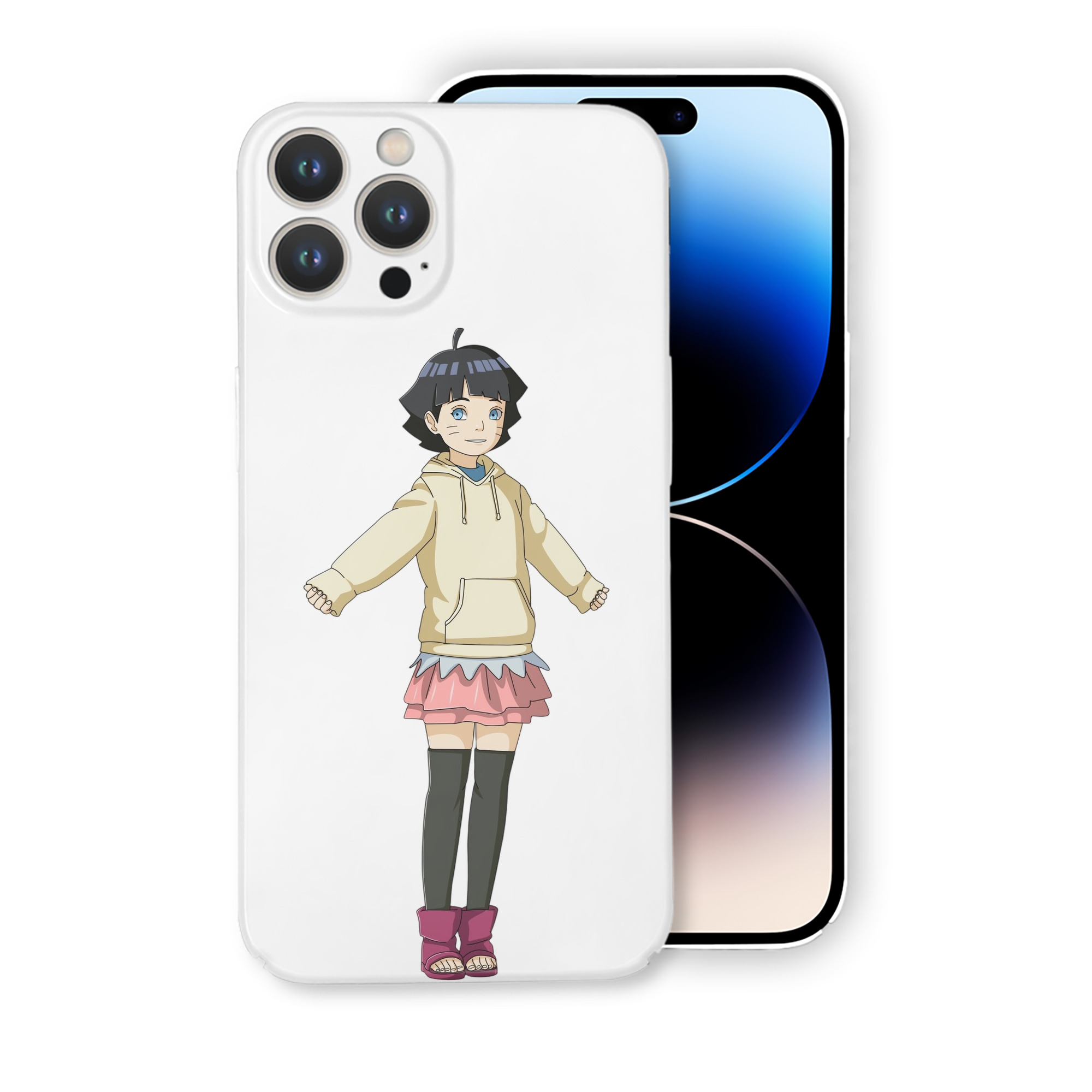 （画像用） NARUTO -ナルト- うずまき ヒマワリ Uzumaki Himawari 【iPhone 14シリーズ対応】ハードケース